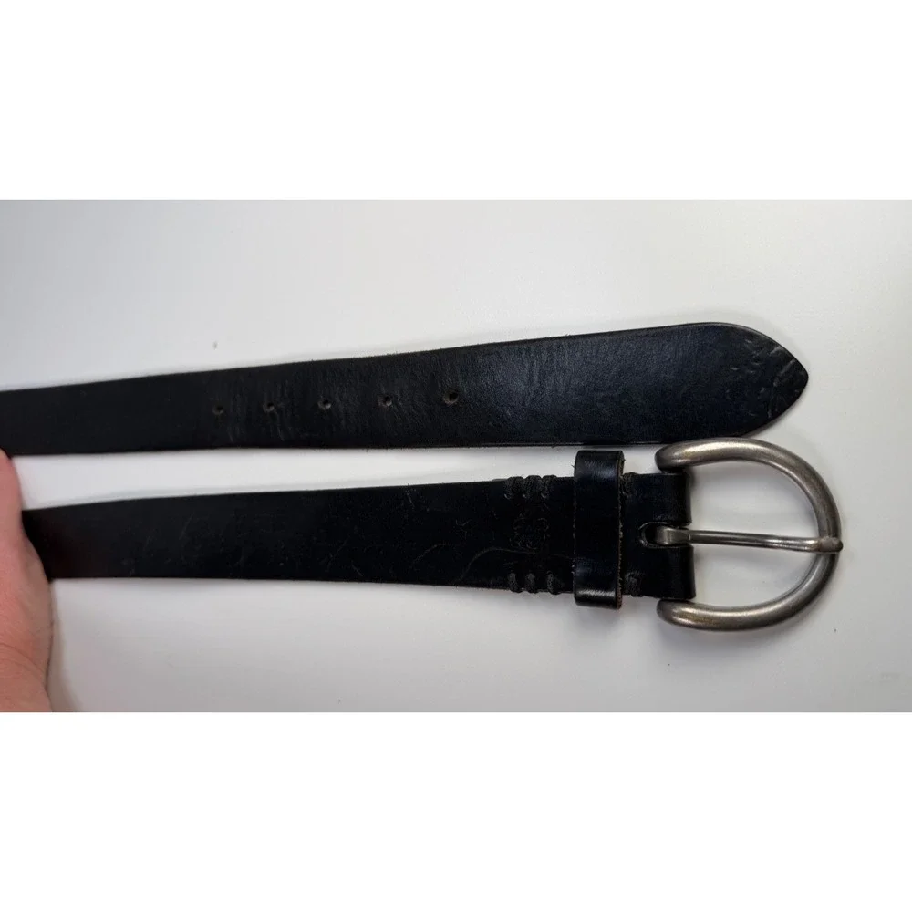 Eddie Bauer Black Genuine Leather Belt - Men's Size XL 016 0654